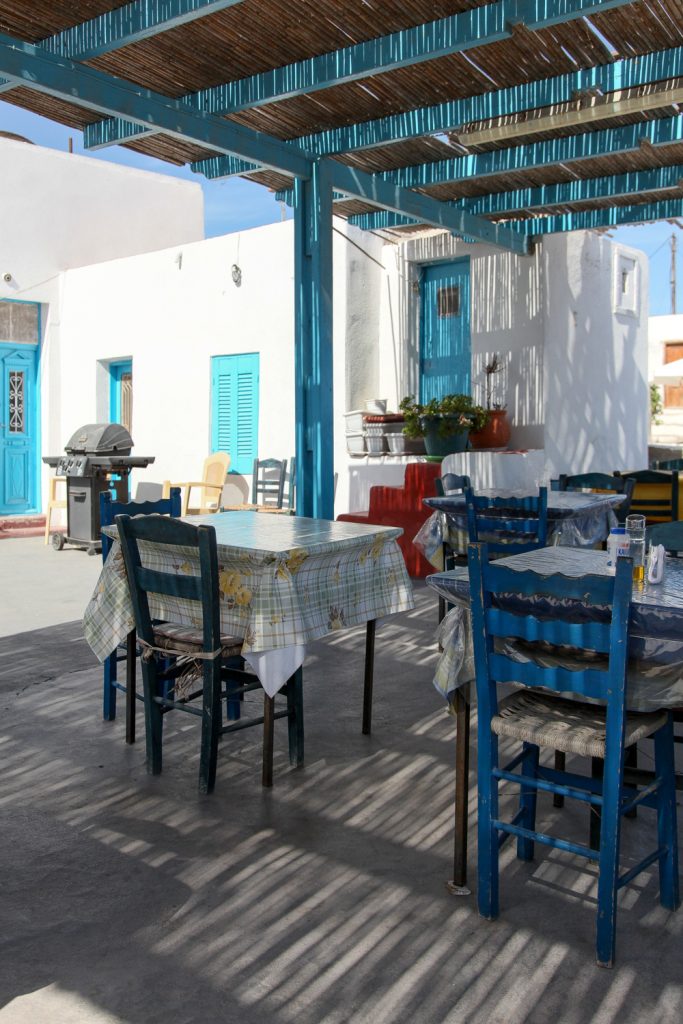 griechische Taverne in Thirassia