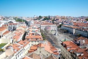 Blick auf den Rossio Platz